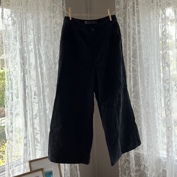twik Pants - Black Corduroy Flare Pants